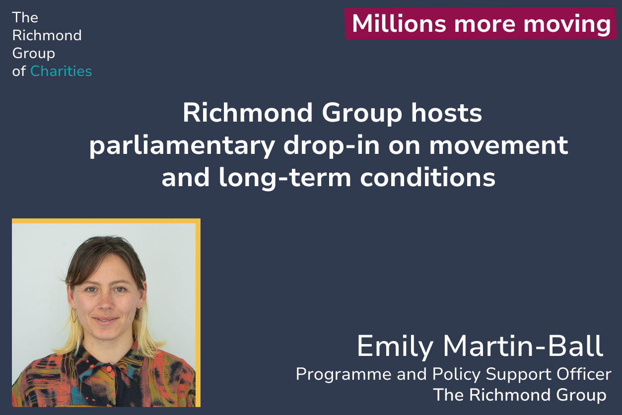 Richmond Group hosts parliamentary drop-in on movement and long-term conditions.